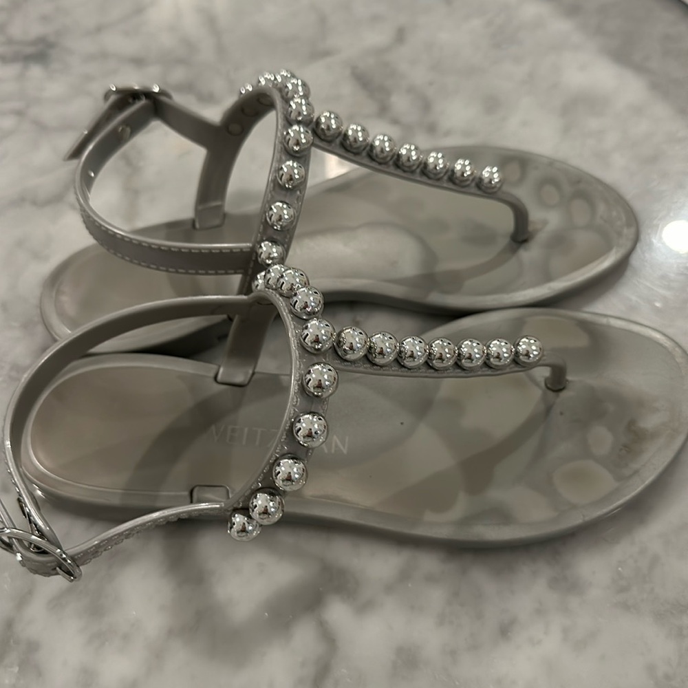 Stuart Weitzman, plastic sandals